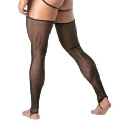 TOF Paris Bas Mesh Noir TOF329N – Bas Sexy Homme en Résille Transparente avec Bordures Élastiques 6 TOF Paris Bas Mesh Noir TOF329N – Bas Sexy Homme en Résille Transparente avec Bordures Élastiques -Men Attitude Boutique Bas tof TOF329N noir 3