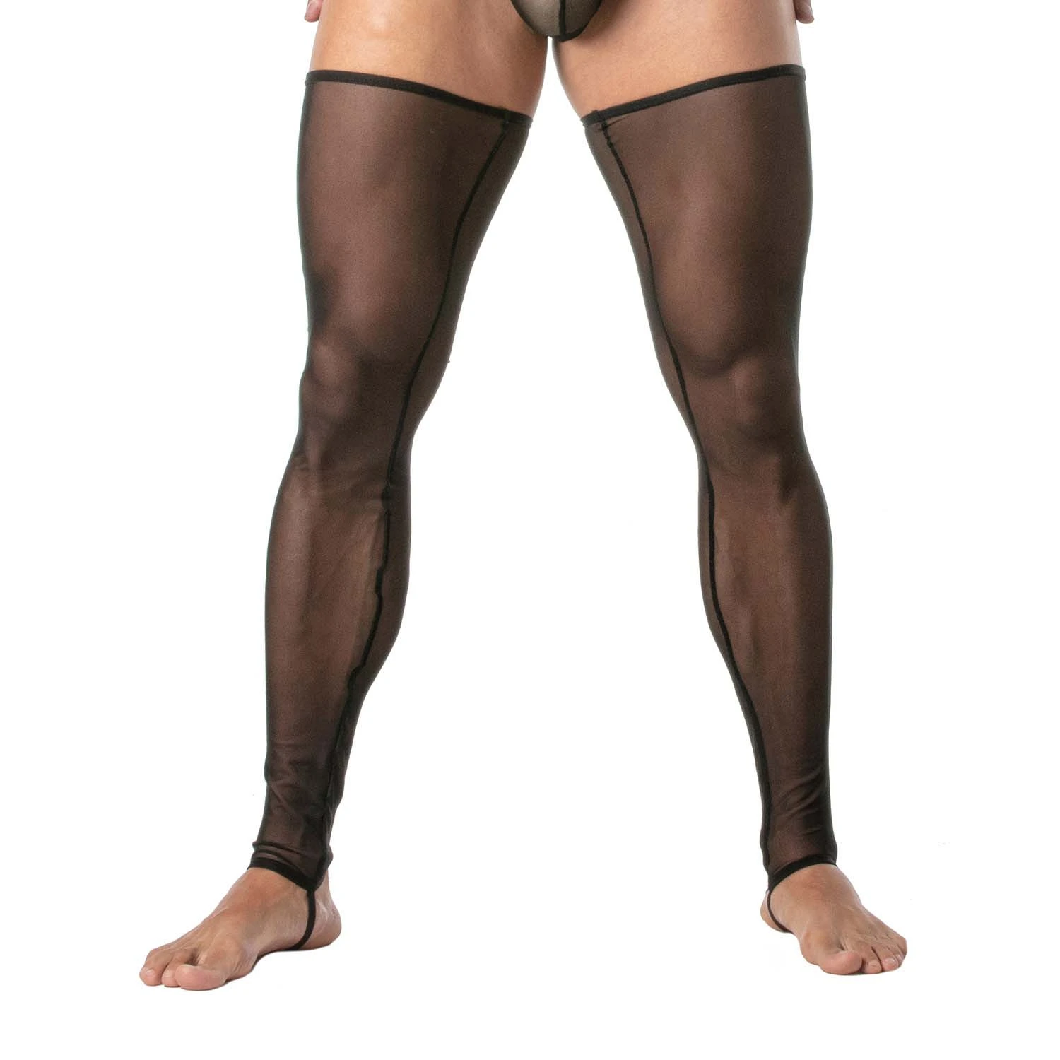 TOF Paris Bas Mesh Noir TOF329N – Bas Sexy Homme en Résille Transparente avec Bordures Élastiques 1 TOF Paris Bas Mesh Noir TOF329N – Bas Sexy Homme en Résille Transparente avec Bordures Élastiques