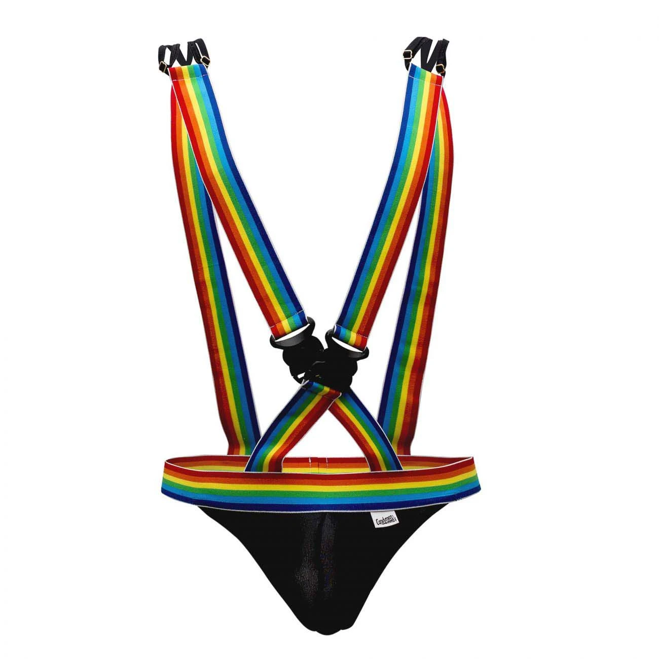 Body Candyman Rainbow Pride 99451 – Men’s Sexy Microfiber Bodysuit with Rainbow Straps 4 Body Candyman Rainbow Pride 99451 – Men’s Sexy Microfiber Bodysuit with Rainbow Straps – Image 4