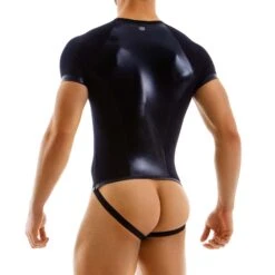 Modus Vivendi Latex Look Body 11282 – Black Sexy Menswear Bodysuit with Removable Straps 6 Modus Vivendi Latex Look Body 11282 – Black Sexy Menswear Bodysuit with Removable Straps -Men Attitude Boutique Body modus 11282 noir 3