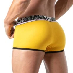 Boxer Homme Champion TOF PARIS TOF297J – Sous-vêtement Sportif en Coton avec Poche Préformée -Men Attitude Boutique Boxer TOF297J jaune 3