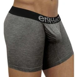 ErgoWear FEEL Modal Black - Long Leg Ergonomic Pouch Men's Boxer EW1031 -Men Attitude Boutique Boxer ergo EW1031 gris 4