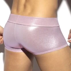 Boxer ES Collection Shiny Trendy Push Up UN448 -Men Attitude Boutique Boxer esco UN448 rose 3