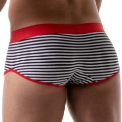 Boxer Stripes TOF PARIS TOF100R -Men Attitude Boutique Boxer tof TOF100R rouge 3