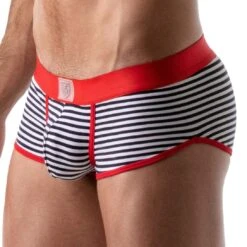 Boxer Stripes TOF PARIS TOF100R -Men Attitude Boutique Boxer tof TOF100R rouge 4