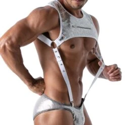 Men Attitude Boutique -Men Attitude Boutique Bretelles tof TOF178N blanc 4