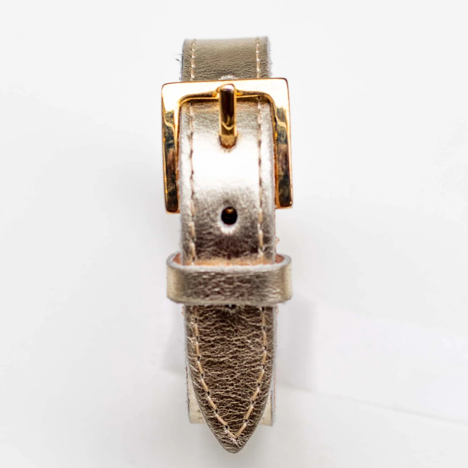 Quriose Gold CR4 Black Leather with Gold Hardware - Adjustable Buckle Strap Cockring 2 Quriose Gold CR4 Black Leather with Gold Hardware - Adjustable Buckle Strap Cockring – Image 2