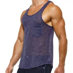 Debardeur Modus Vivendi Knight 05231 7 Debardeur Modus Vivendi Knight 05231 -Men Attitude Boutique Debardeur modus 05231 bleu 4