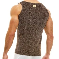 Modus Vivendi King Cheetah 13131 Metallic Tank Top - Shimmering Jacquard Sleeveless Shirt 7 Modus Vivendi King Cheetah 13131 Metallic Tank Top - Shimmering Jacquard Sleeveless Shirt -Men Attitude Boutique Debardeur modus 13131 rosegold 3