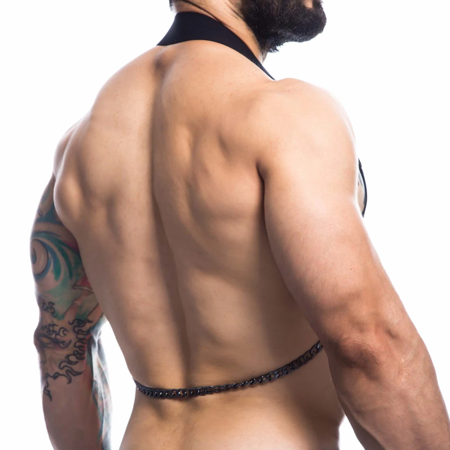 Harnais Cut4Men H4RNESS03 Noir – Élastique Sexy avec Chaîne Frontale et Anneaux 3 Harnais Cut4Men H4RNESS03 Noir – Élastique Sexy avec Chaîne Frontale et Anneaux – Image 3