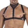 Harnais Candyman 99809 Noir - Design Maille avec Anneaux Dorés et Sangles Réglables 5 Harnais Candyman 99809 Noir - Design Maille avec Anneaux Dorés et Sangles Réglables -Men Attitude Boutique Harnais candy 99809 noir m