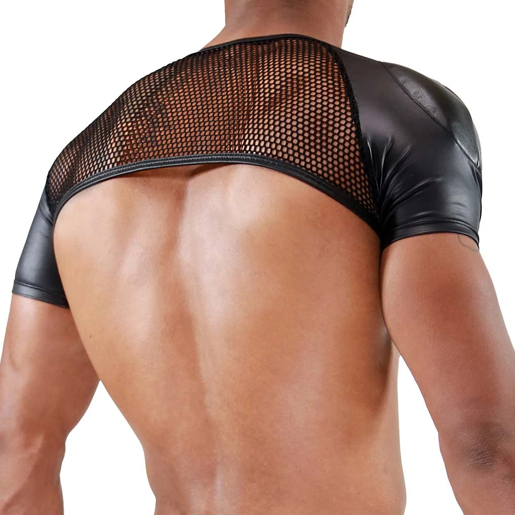 TOF PARIS Harnais Spartacus Noir – Harnais Clubwear avec Épaulettes Amovibles et Empiècements Mesh 3 TOF PARIS Harnais Spartacus Noir – Harnais Clubwear avec Épaulettes Amovibles et Empiècements Mesh – Image 3