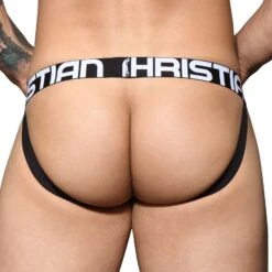 Andrew Christian Posh Leopard Jock Strap – Shimmering Animal Print & Massive Logo Underwear -Men Attitude Boutique JockStrap ac 92147 violet 3