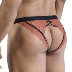 Jock Strap Candyman 99853 Chocolat -Men Attitude Boutique JockStrap candy 99853 marron 3