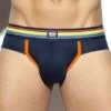 Jock Strap ES Collection Rainbow UN409 -Men Attitude Boutique JockStrap escollection UN409 bleu m