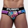 PUMP! Drip 15071 Jockstrap – Multi-Color Graffiti Print Low-Rise Athletic Underwear -Men Attitude Boutique JockStrap pump 15071 cmod m