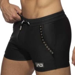 Short AD Fetish Rub Tape Sports ADF140 -Men Attitude Boutique Short adfetish ADF140 noir 4