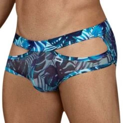 Slip Candyman 99441 Imprimé Fleuri et Ouvertures Latérales - Sous-vêtement Masculin Sexy 5 Slip Candyman 99441 Imprimé Fleuri et Ouvertures Latérales - Sous-vêtement Masculin Sexy -Men Attitude Boutique Slip candy 99441 bleu 4