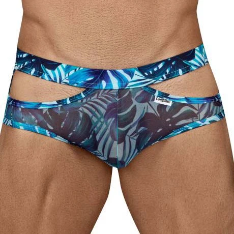 Slip Candyman 99441 Imprimé Fleuri et Ouvertures Latérales - Sous-vêtement Masculin Sexy 1 Slip Candyman 99441 Imprimé Fleuri et Ouvertures Latérales - Sous-vêtement Masculin Sexy