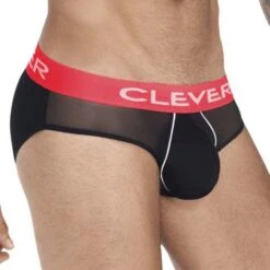 Slip Clever Trend 0364 – Imprimé Géométrique Noir et Blanc – Coupe Classique Ergonomique -Men Attitude Boutique Slip clever 0364 noir 4