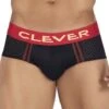 Clever Requirement 0421 Black Mesh with Red Waistband – Classic Fit Sensual Briefs -Men Attitude Boutique Slip clever 0421 noir m