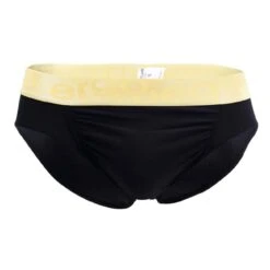 ErgoWear FEEL XV EW0825 – Black & Gold Metallic Waistband Ergonomic Brief Slip -Men Attitude Boutique Slip ergowear EW0825 noir 9
