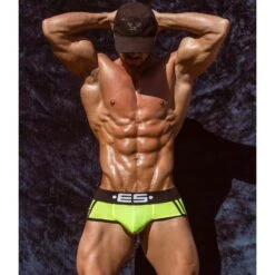 Slip ES Collection Sportive UN493 -Men Attitude Boutique Slip esco UN493 jaune a