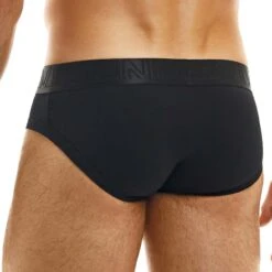 Slip Modus Vivendi Glory Hole 01314 Noir – Sous-vêtement avec Poche Frontale Amovible -Men Attitude Boutique Slip modus 01314 noir 3