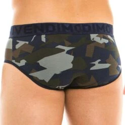 Modus Vivendi Desert 11714 Camouflage Briefs – Low Rise Stretch Comfort Slip -Men Attitude Boutique Slip modus 11714 bleu 3