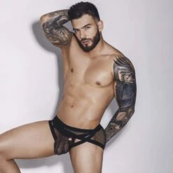 Pikante Oomph PIK1093 – Transparent Microfiber Sexy Low-Rise Men's Slip -Men Attitude Boutique Slip pik pik1093 noir a