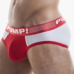 Slip Pump! Red Ribbed 12043 -Men Attitude Boutique Slip pump 12043 rouge 4