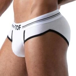 Pack De 3 Slips French TOF PARIS TOF169B -Men Attitude Boutique Slip tof TOF169B blanc 4