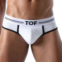 Pack De 3 Slips French TOF PARIS TOF169B -Men Attitude Boutique Slip tof TOF169B blanc 5