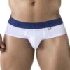 Xtremen Microfiber 91242 Blanc – Slip Homme en Microfibre Sport avec Ceinture Élastique