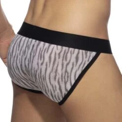Tanga Addicted Tiger Print AD974 6 Tanga Addicted Tiger Print AD974 -Men Attitude Boutique Tanga addicted AD974 gris 3