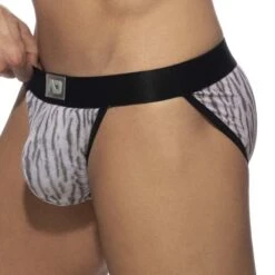 Tanga Addicted Tiger Print AD974 7 Tanga Addicted Tiger Print AD974 -Men Attitude Boutique Tanga addicted AD974 gris 4