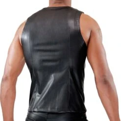 Veste Zipped Fetish TOF PARIS TS0036N -Men Attitude Boutique Veste tof TS0036N noir 3