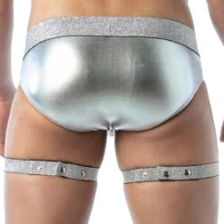 TOF Paris TOF279A Adjustable Thigh & Neck Harness – Sexy Masculine Garter Accessory 6 TOF Paris TOF279A Adjustable Thigh & Neck Harness – Sexy Masculine Garter Accessory -Men Attitude Boutique accessoir tof279a argent 3