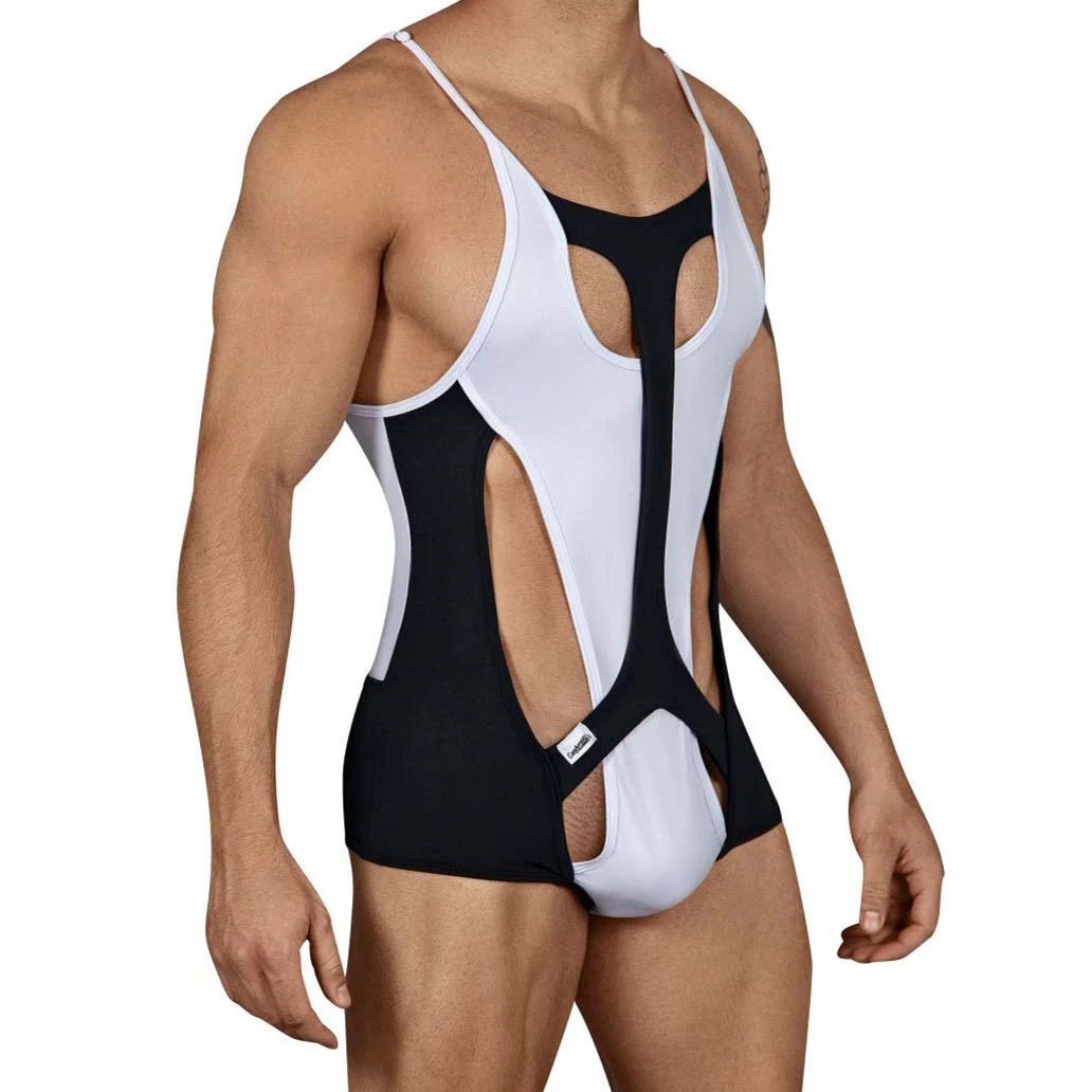 Candyman 99432 Men's Sensual Body – Black Adjustable Strap Sexy Bodysuit 2 Candyman 99432 Men's Sensual Body – Black Adjustable Strap Sexy Bodysuit – Image 2