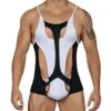 Candyman 99432 Men's Sensual Body – Black Adjustable Strap Sexy Bodysuit