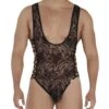 Candyman 99570 Floral Lace Men's Body – Adjustable Side Lacing & Thong Style