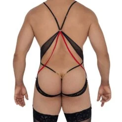 Candyman 99585 Black Sheer Mesh and Lace Bodysuit – Ultra Sexy Minimal Coverage Teddy 7 Candyman 99585 Black Sheer Mesh and Lace Bodysuit – Ultra Sexy Minimal Coverage Teddy -Men Attitude Boutique body candy 99585 noir 3