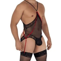 Candyman 99585 Black Sheer Mesh and Lace Bodysuit – Ultra Sexy Minimal Coverage Teddy 8 Candyman 99585 Black Sheer Mesh and Lace Bodysuit – Ultra Sexy Minimal Coverage Teddy -Men Attitude Boutique body candy 99585 noir 4