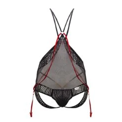 Candyman 99585 Black Sheer Mesh and Lace Bodysuit – Ultra Sexy Minimal Coverage Teddy 9 Candyman 99585 Black Sheer Mesh and Lace Bodysuit – Ultra Sexy Minimal Coverage Teddy -Men Attitude Boutique body candy 99585 noir 9