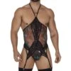 Candyman Lace 99661 Black Sheer Mesh Bodysuit – Lace Detail & Laced Back 11 Candyman Lace 99661 Black Sheer Mesh Bodysuit – Lace Detail & Laced Back -Men Attitude Boutique body candy 99661 noir m