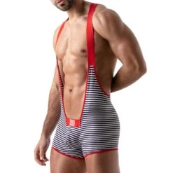 Body Stripes TOF PARIS TOF104R -Men Attitude Boutique body tof tof104r rouge 4