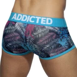 Pack de 3 Boxers Addicted Tropical AD890P – Mesh Respirant et Poche Push-Up (Or, Turquoise, Bleu Marine) -Men Attitude Boutique boxer ad ad890p cmod 3