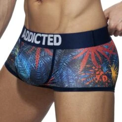 Pack de 3 Boxers Addicted Tropical AD890P – Mesh Respirant et Poche Push-Up (Or, Turquoise, Bleu Marine) -Men Attitude Boutique boxer ad ad890p cmod 4