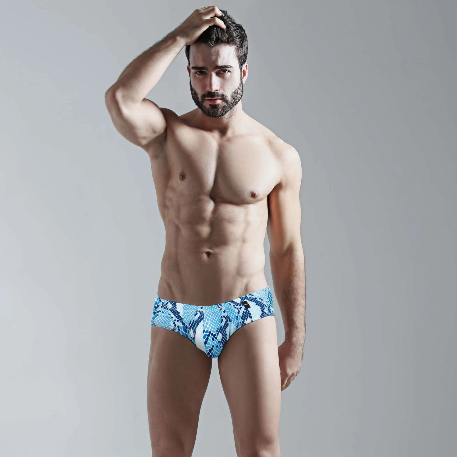 Cut4Men C4M05 Python Print Mini Boxer – Sexy Low-Rise Men's Underwear 2 Cut4Men C4M05 Python Print Mini Boxer – Sexy Low-Rise Men's Underwear – Image 2