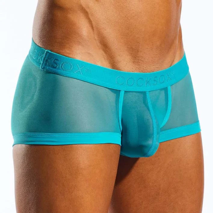 Cocksox CX68ME Boxer – Tonic Blue Breathable Mesh Low Rise Underwear 3 Cocksox CX68ME Boxer – Tonic Blue Breathable Mesh Low Rise Underwear – Image 3